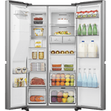 Hisense PureFlat Infinite RS818N4TIE American Fridge Freezer Stainless Steel 5