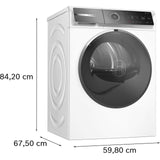 Bosch Series 8 WRB247C9GB Heat Pump Tumble Dryer 9kg White 2