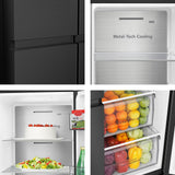 Hisense PureFlat RS5P668SSFC American Fridge Freezer Black Stainless Steel 2