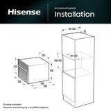 Hisense Hi8 BIM4AH8UKWF Built-in Microwave Oven Jet Black 3