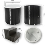 Polar Cyclone - Wood Ice Bath (Black) 3