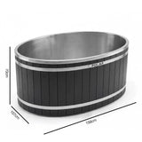 Polar Plunge Cedar Ice Bath (Black) 3