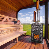 Polar Cove Large Sauna With Outdoor Shower On Left Side 3