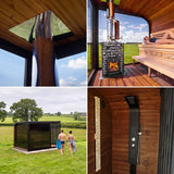 Polar Cove Large Sauna With Outdoor Shower On Right Side 4