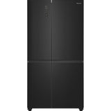 Hisense PureFlat RS5P668SSFC American Fridge Freezer Black Stainless Steel 1