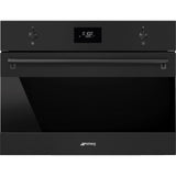 Smeg Classic SO4301M1N Built-in Compact Microwave Oven Matte Black 1