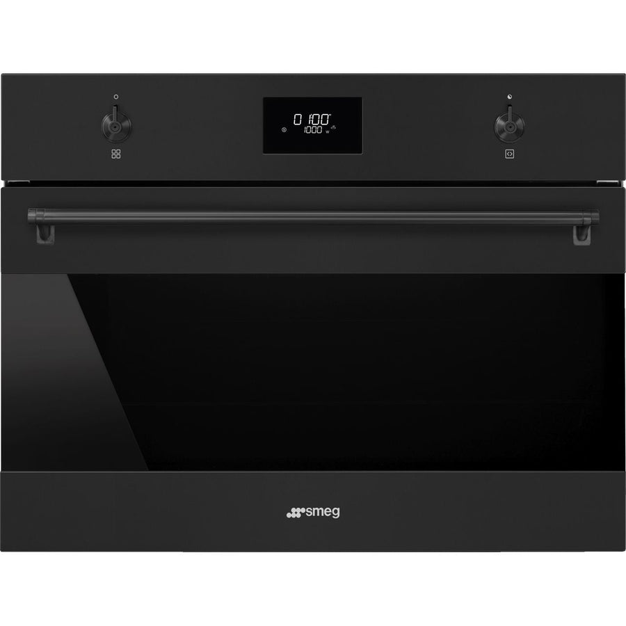 Smeg Classic SO4301M1N Built-in Compact Microwave Oven Matte Black